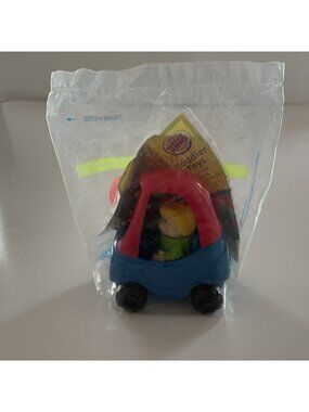 NEW Sealed Little Tikes Cozy Coupe with Driver Burger King Toy Classic Vintage